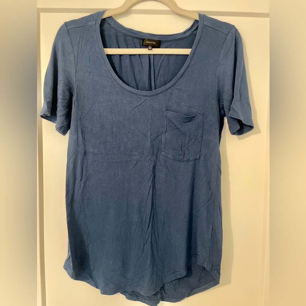 Babaton Navy Pocket Tshirt